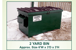 2 yard bin