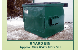 6 yard bin