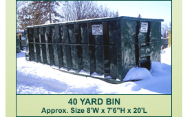 40 yard bin